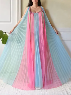 1960s 2-Piece Pleated Tricot Set - OSFM