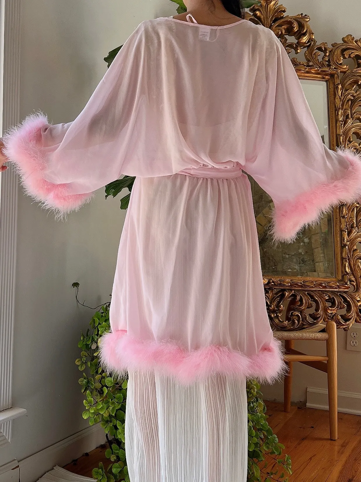 1980s Chiffon Feather Duster - OSFM