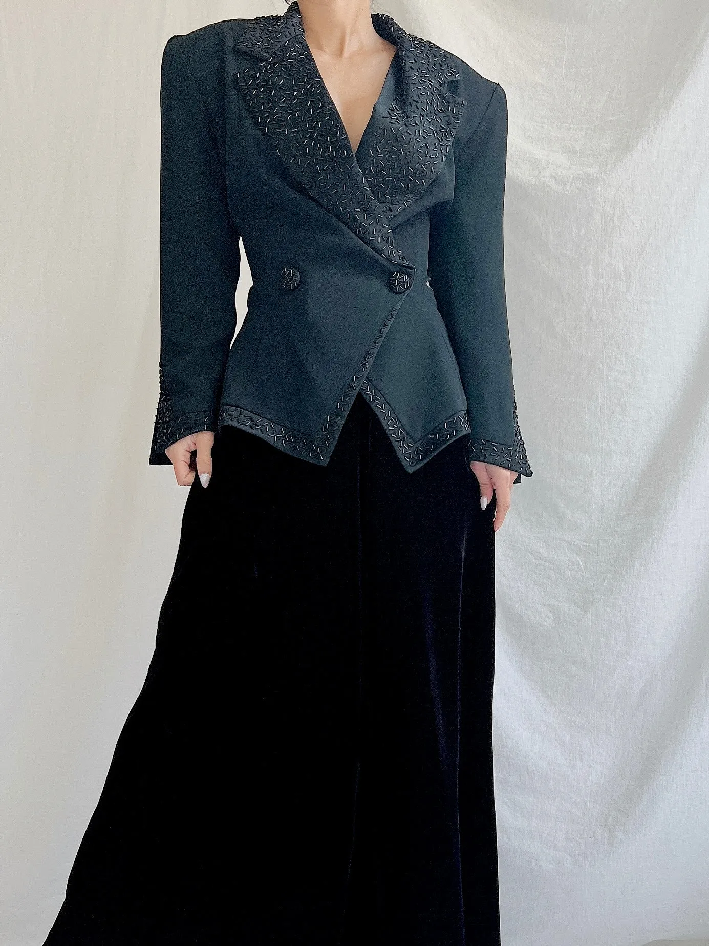 1980s Daymor Couture Beaded Jacket - M