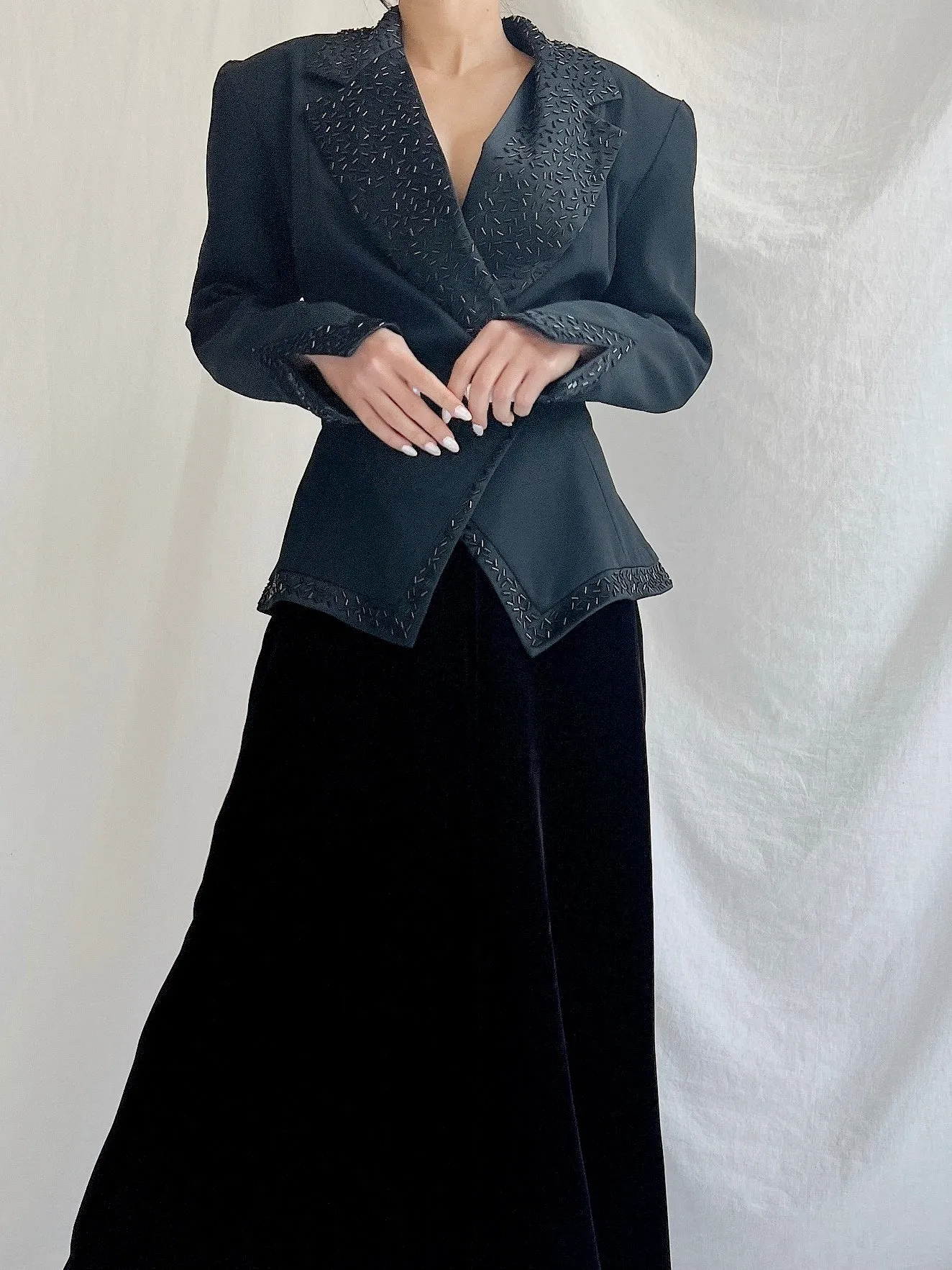 1980s Daymor Couture Beaded Jacket - M