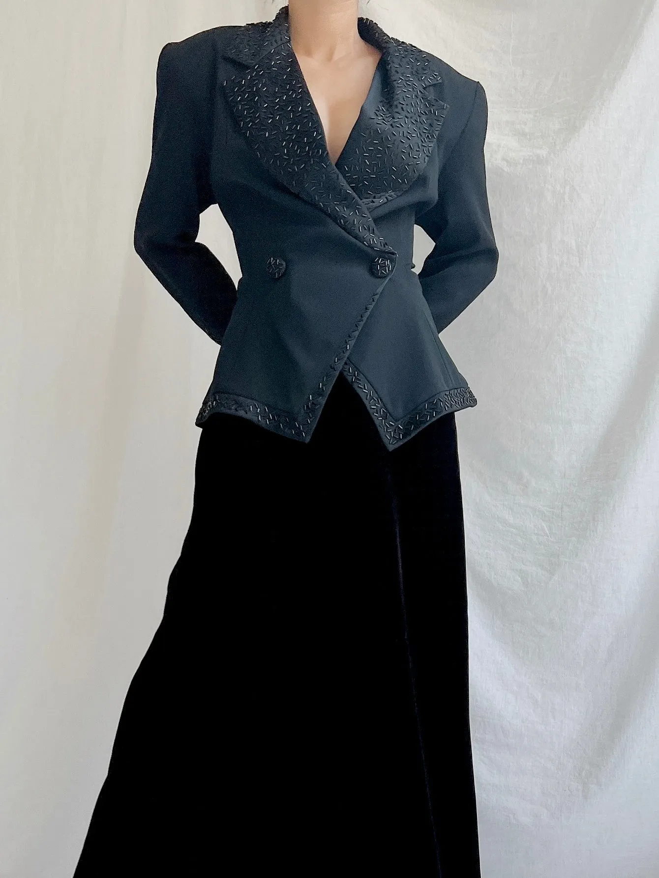 1980s Daymor Couture Beaded Jacket - M