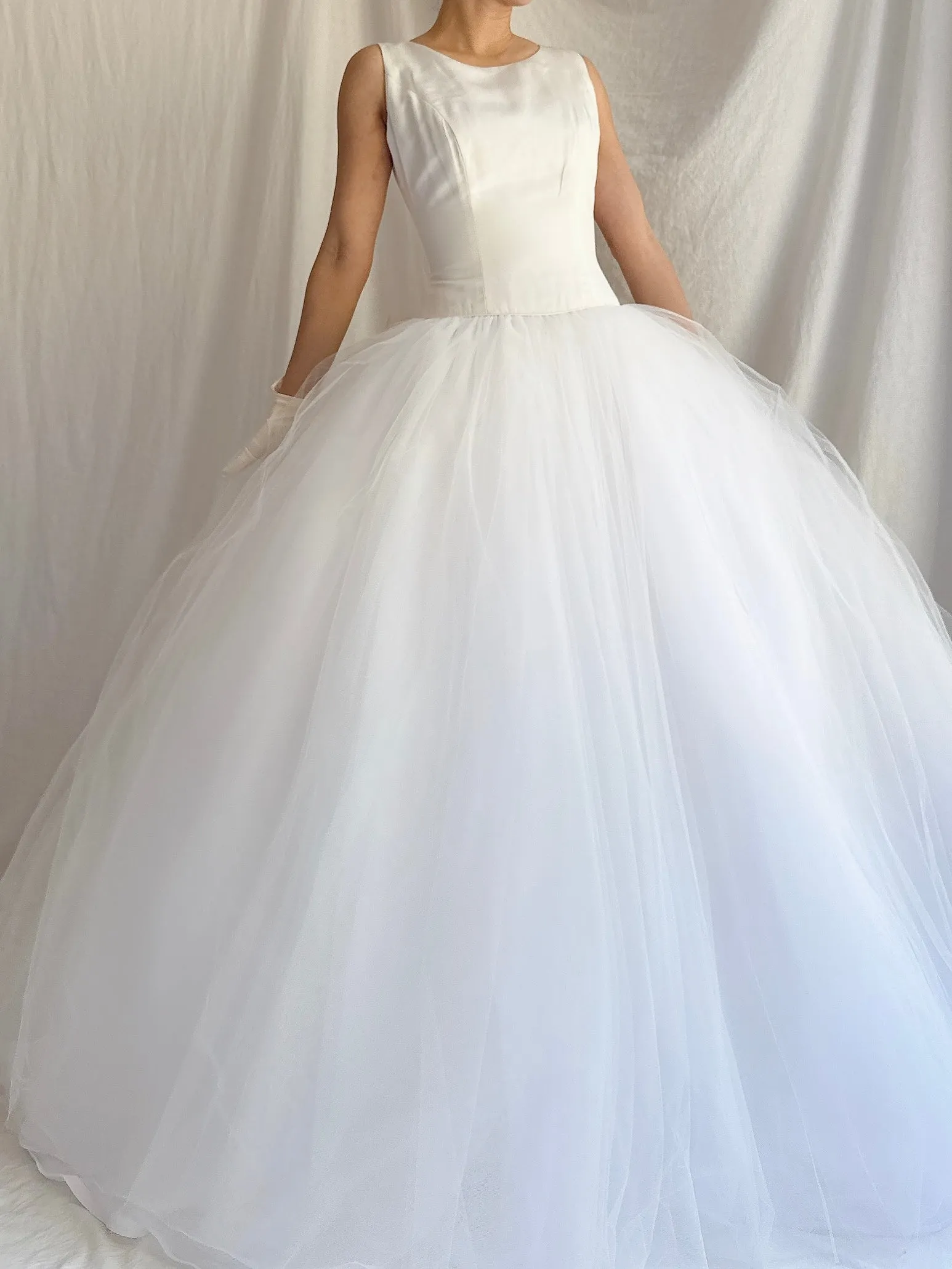 1990s Silk and Tulle Gown - XS/0