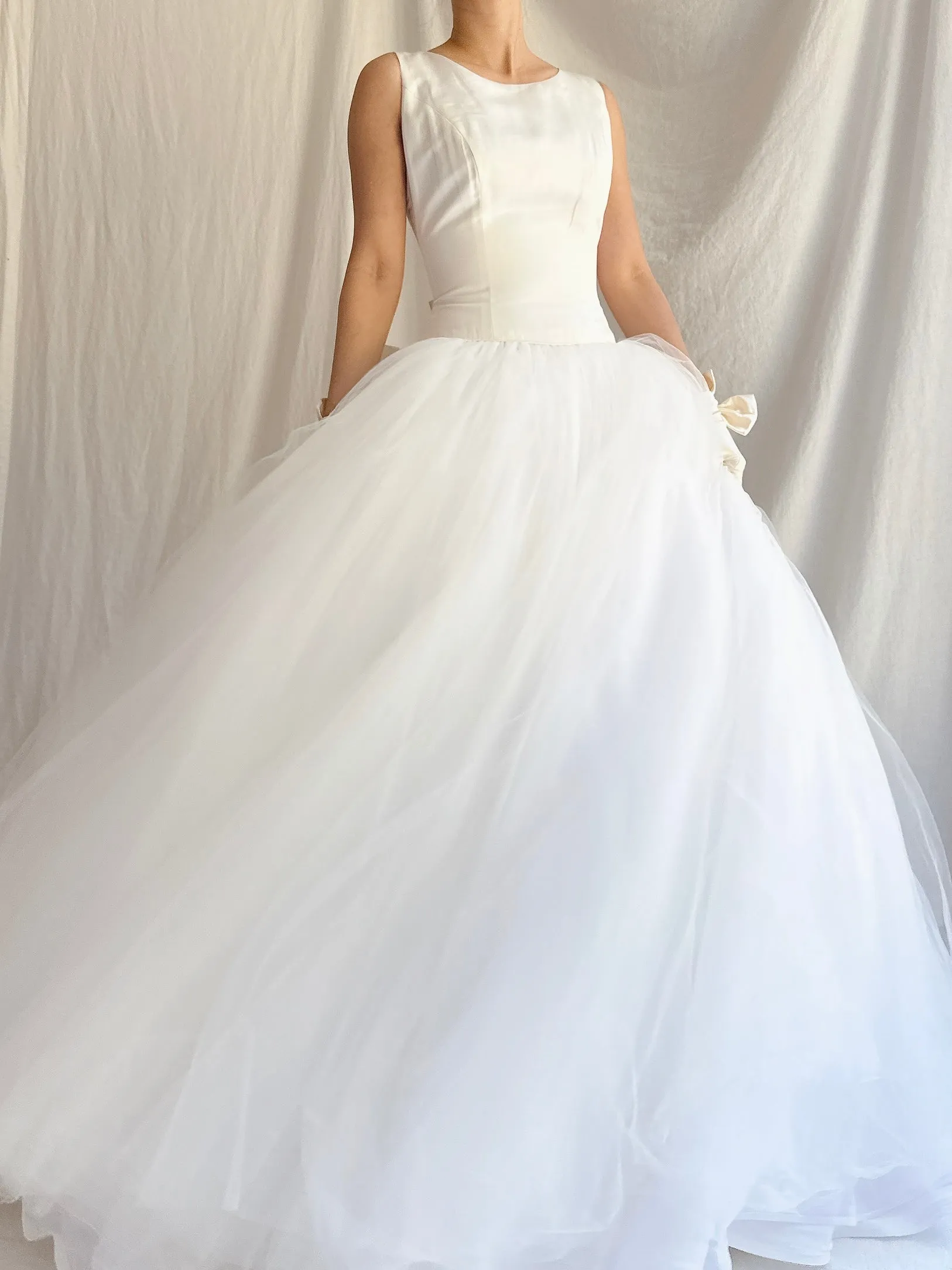 1990s Silk and Tulle Gown - XS/0