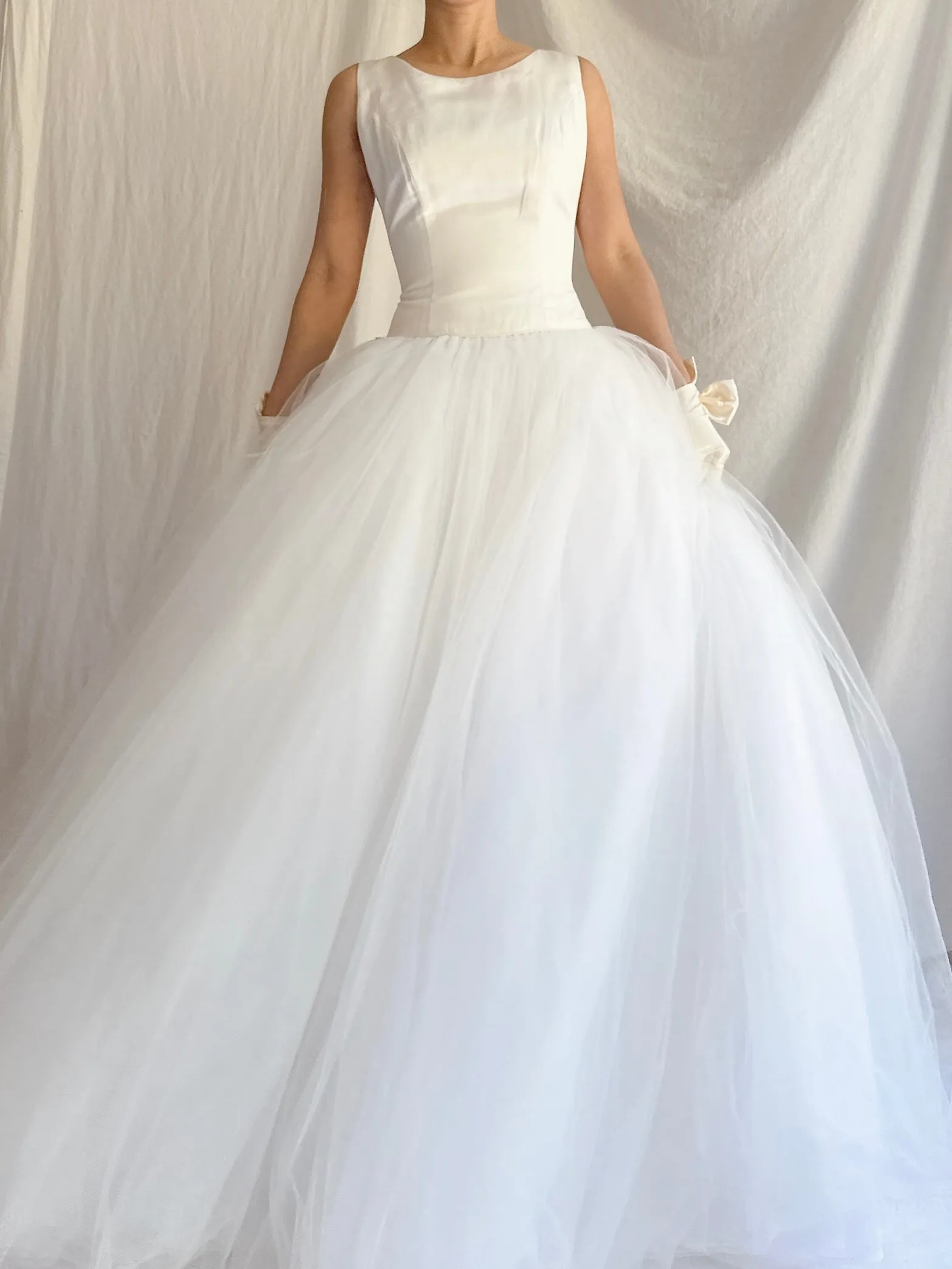 1990s Silk and Tulle Gown - XS/0