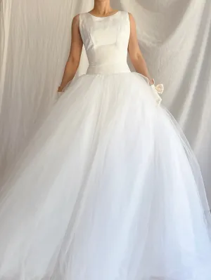 1990s Silk and Tulle Gown - XS/0