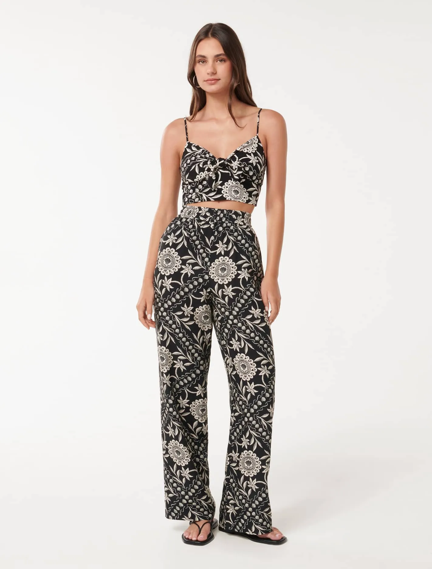 Annie Tie Front Top
