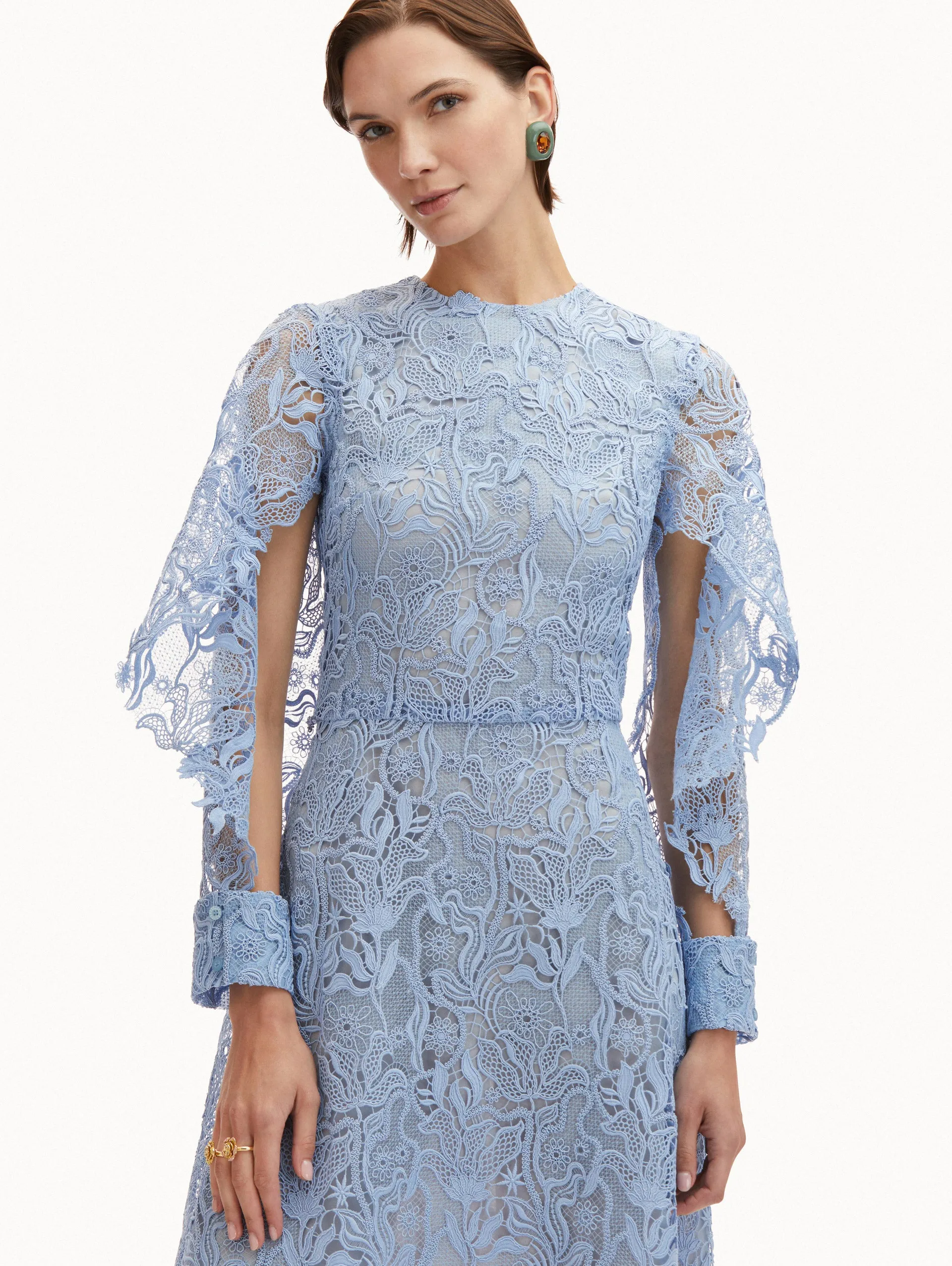 Bellflower Guipure Dress