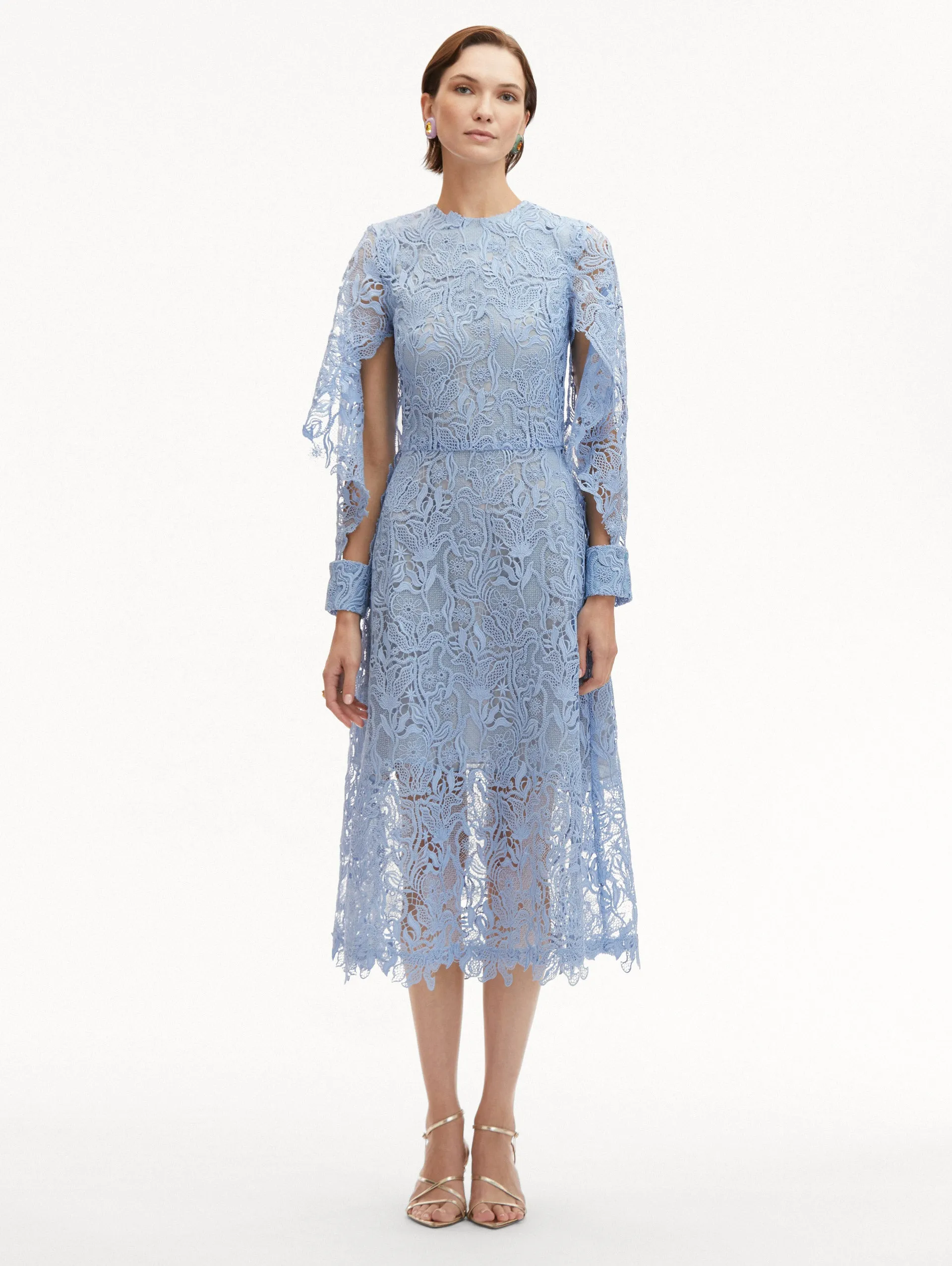 Bellflower Guipure Dress