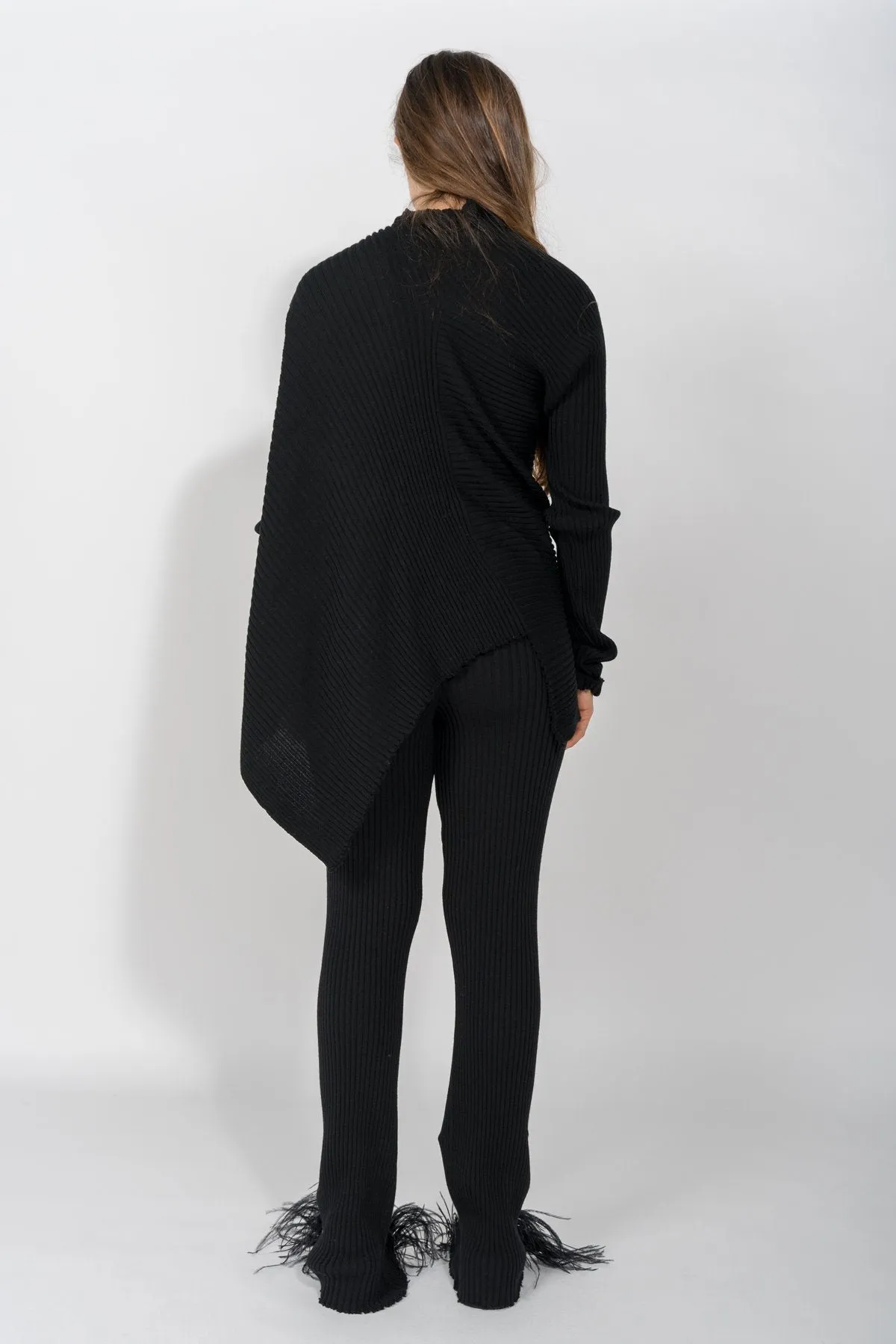 BLACK MERINO TROUSERS