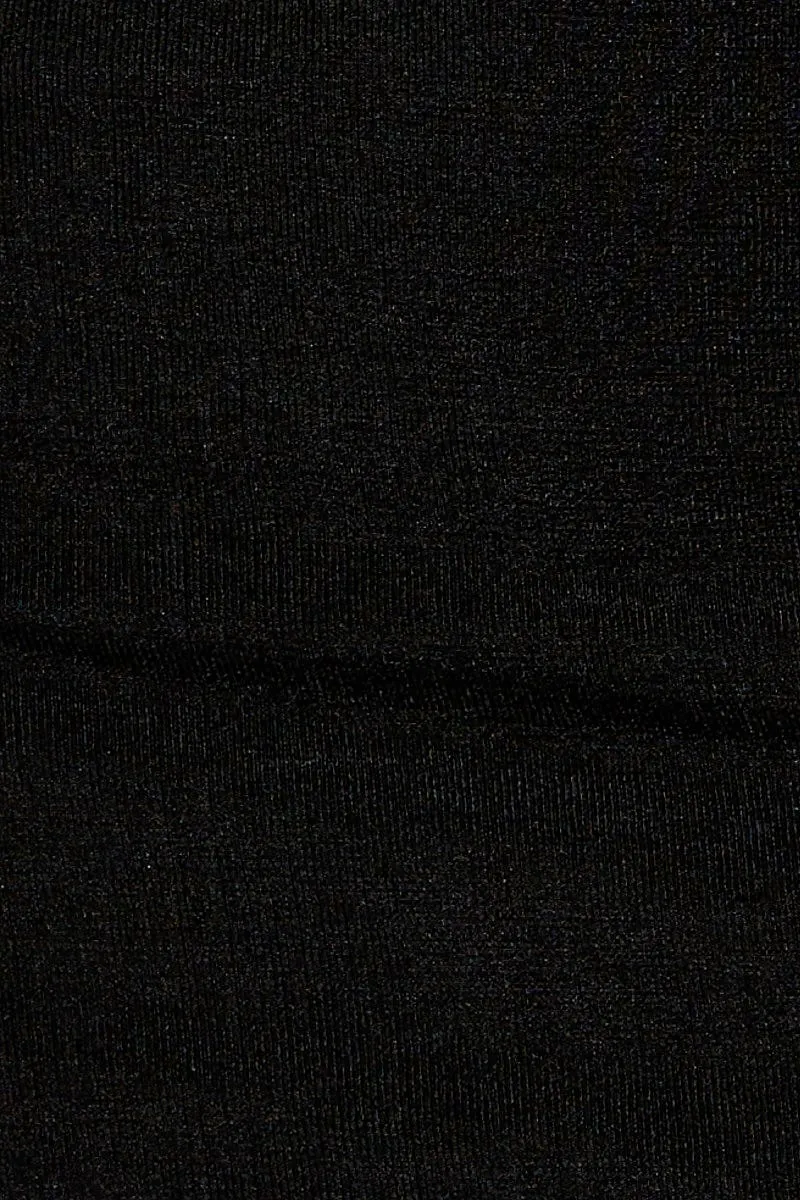 Black Mini Dress Halter Neck