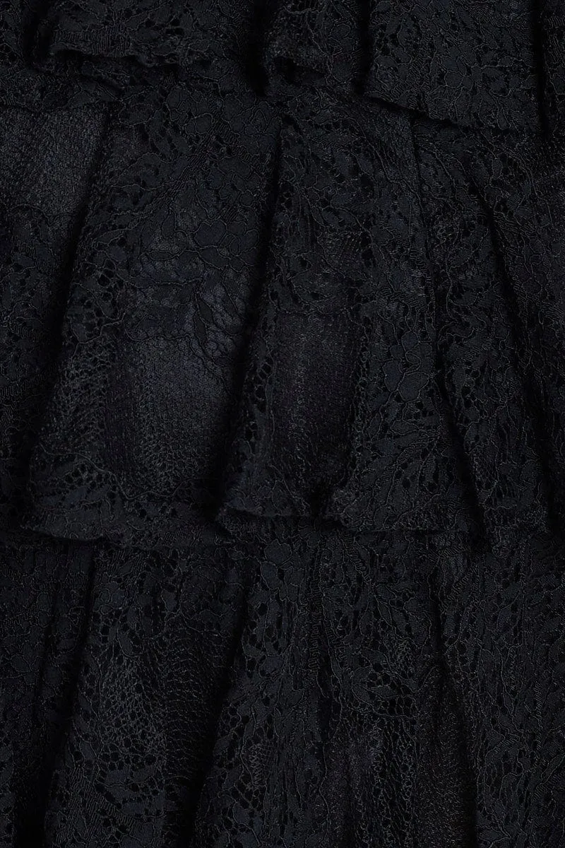 Black Mini Dress Long Sleeve Evening