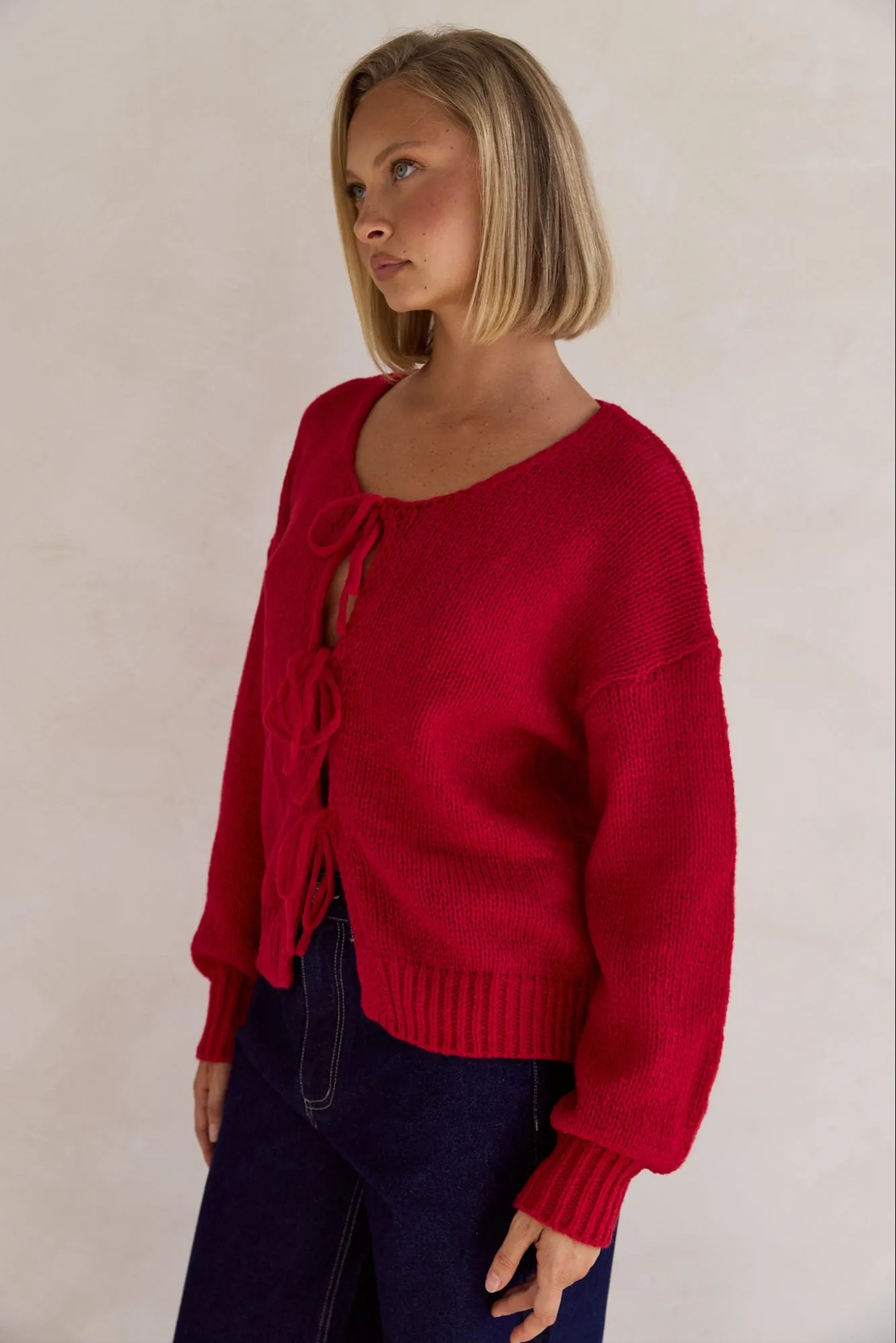 Cassie Knit Jumper (Red)