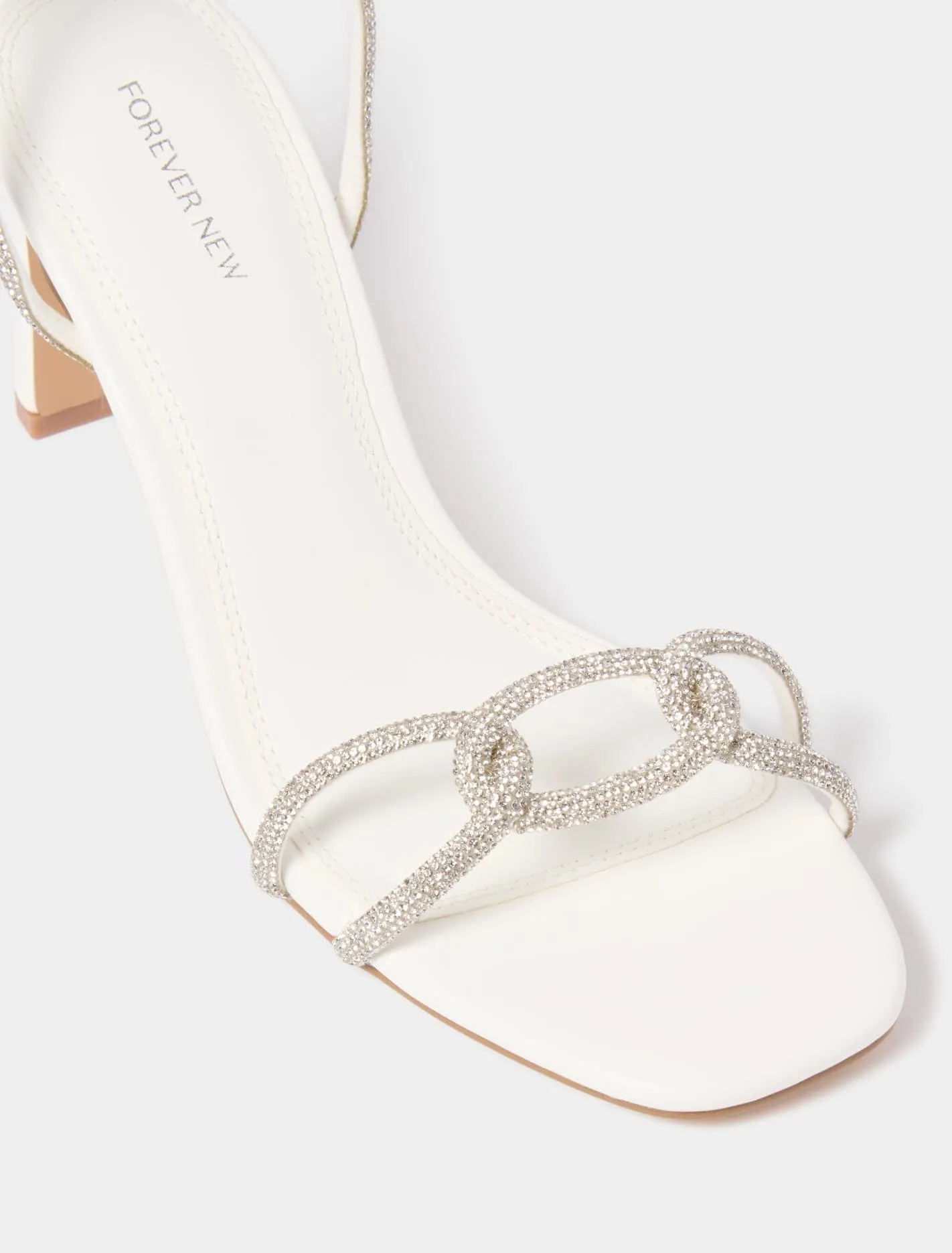 Celeste Interlink Diamante Heel