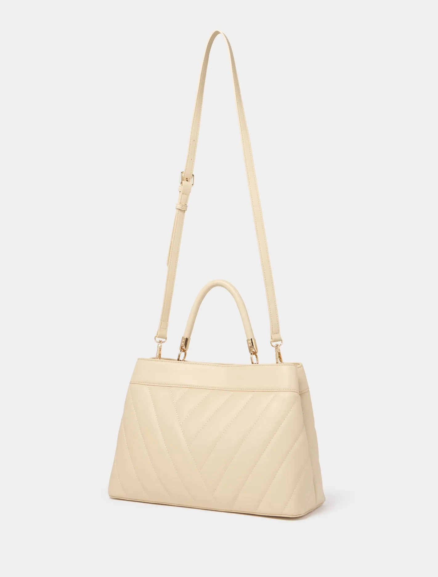 Charlotte Chevron Top Handle Bag