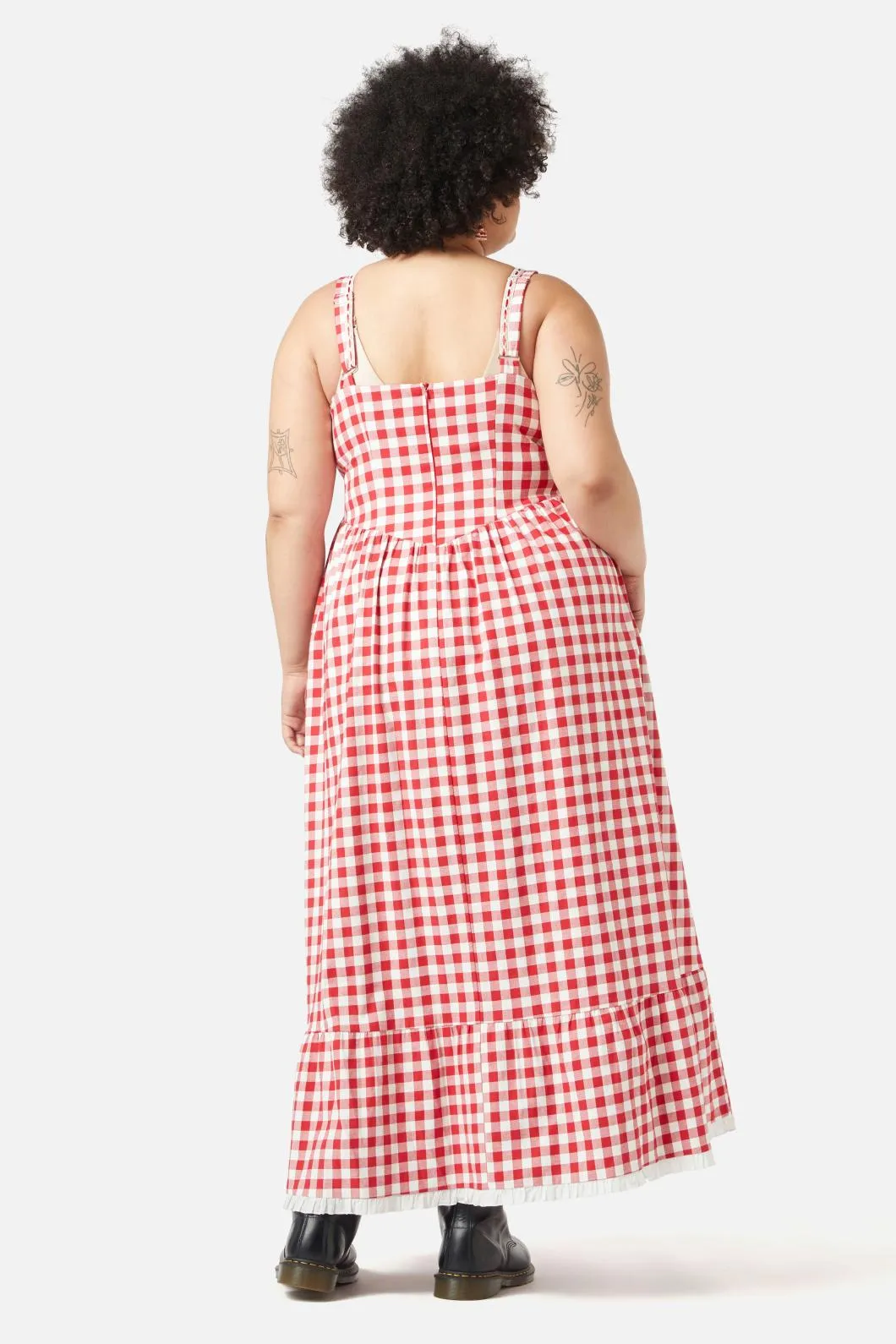 Curve Jam Gingham Corset Dress