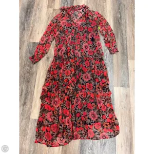 Dress Casual Maxi By Anthropologie In Floral Print, Size: L