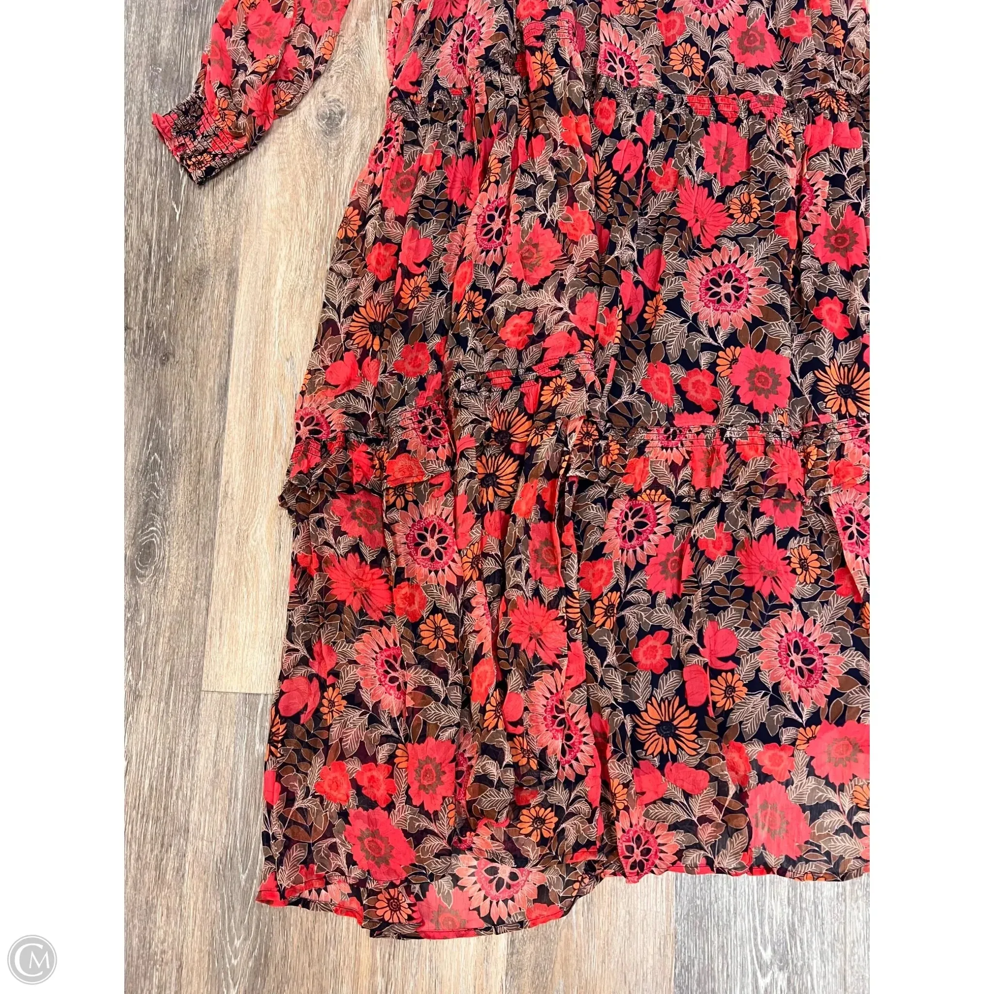 Dress Casual Maxi By Anthropologie In Floral Print, Size: L
