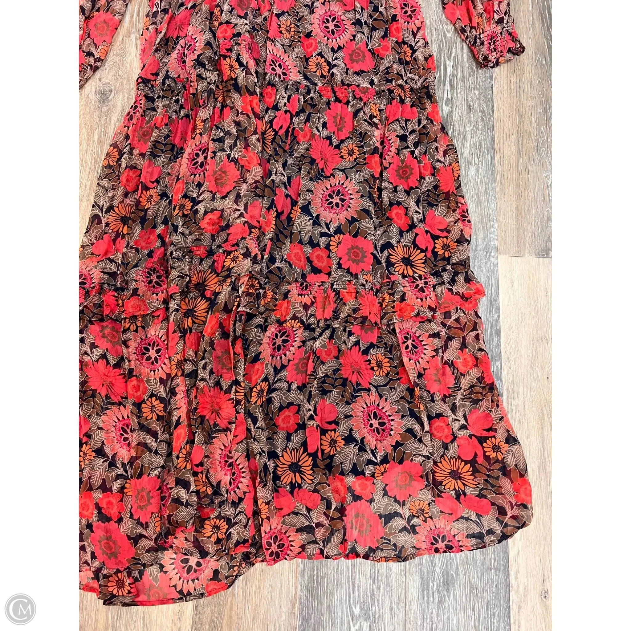 Dress Casual Maxi By Anthropologie In Floral Print, Size: L
