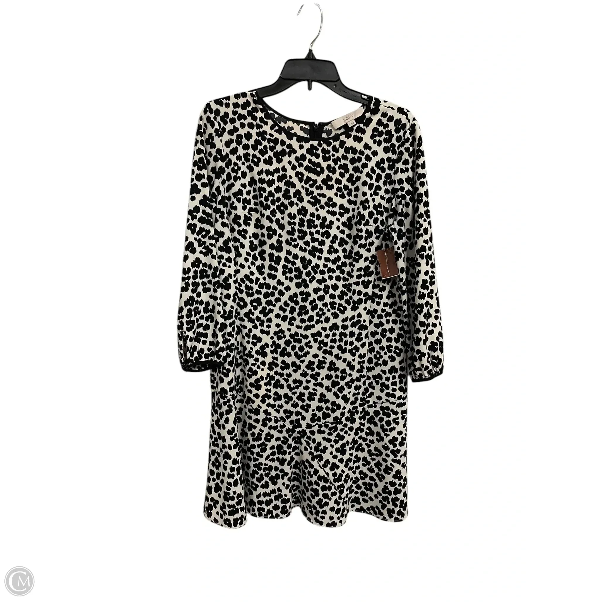 Dress Casual Midi By Loft In White, Size: 8