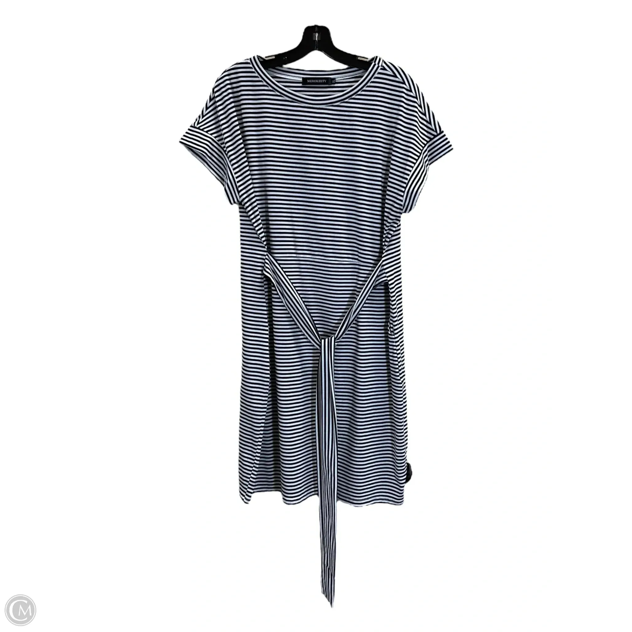 Dress Work By Clothes Mentor In Black & White, Size: Xl