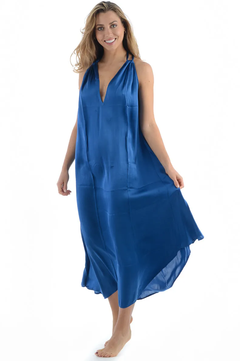 Elizabeth Dress / Lapis Silk