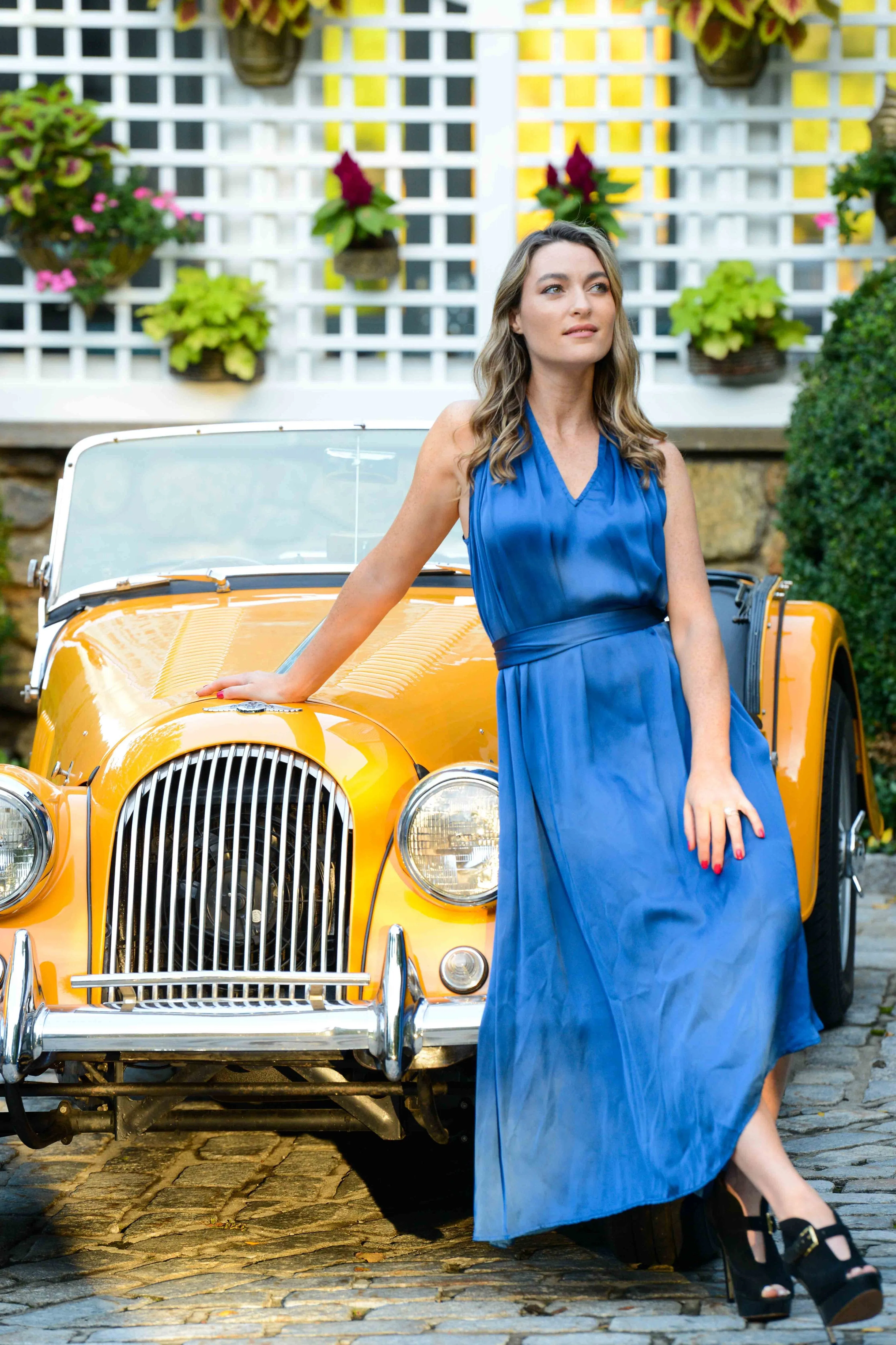 Elizabeth Dress / Lapis Silk