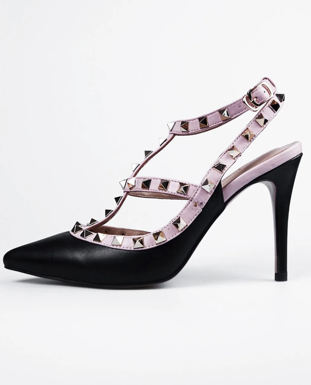 Embellished Pumps With Buckle-Closure