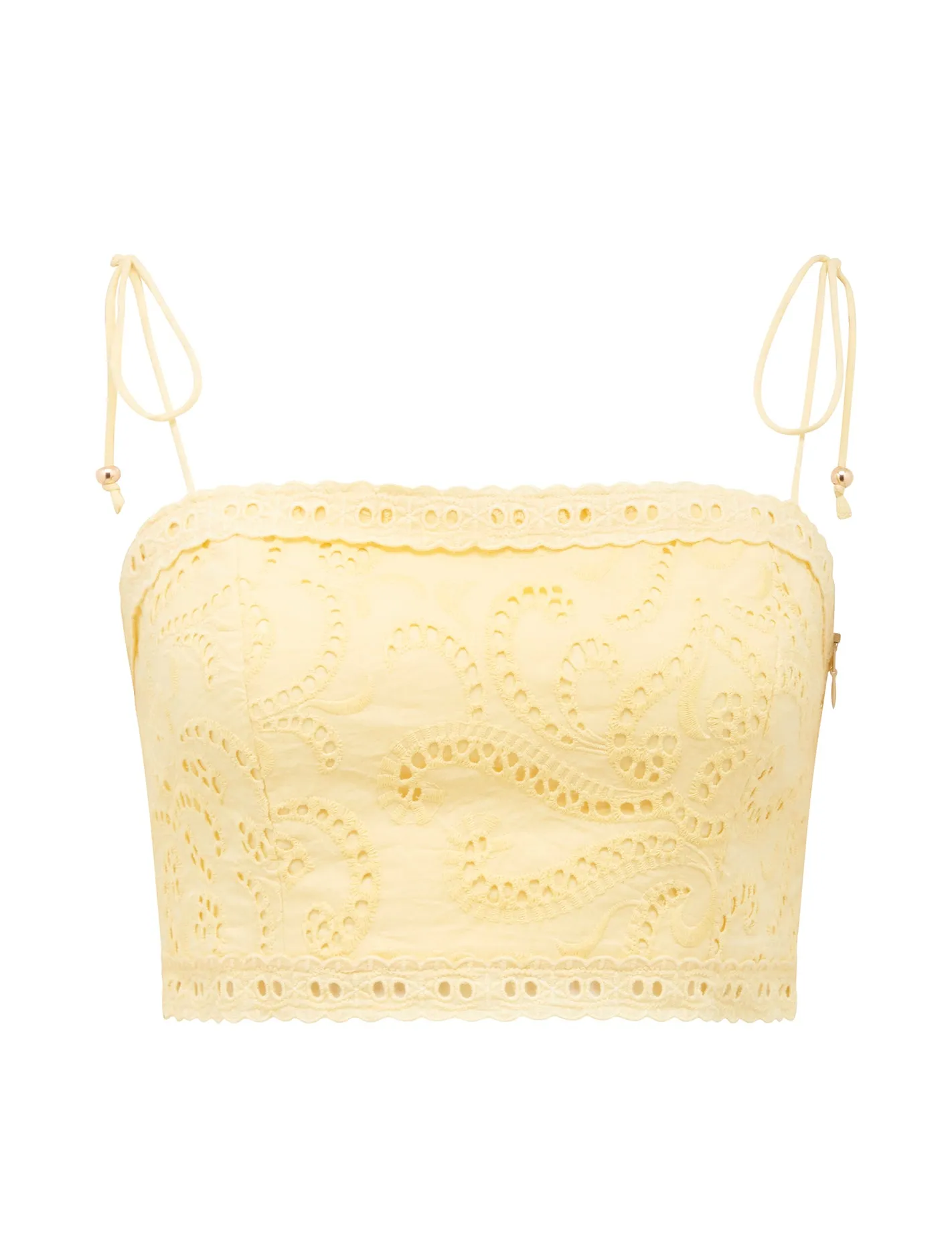 Emelia Broderie Crop Top