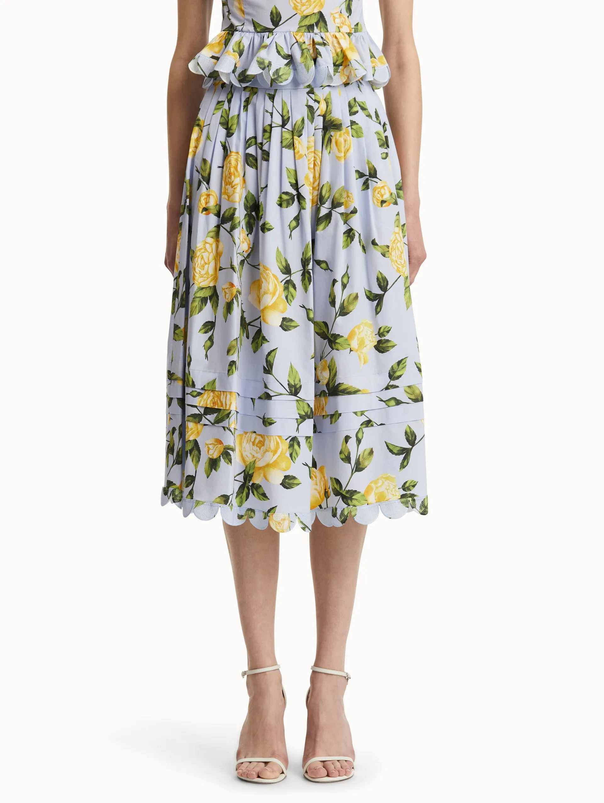 English Rose Cotton Poplin Skirt