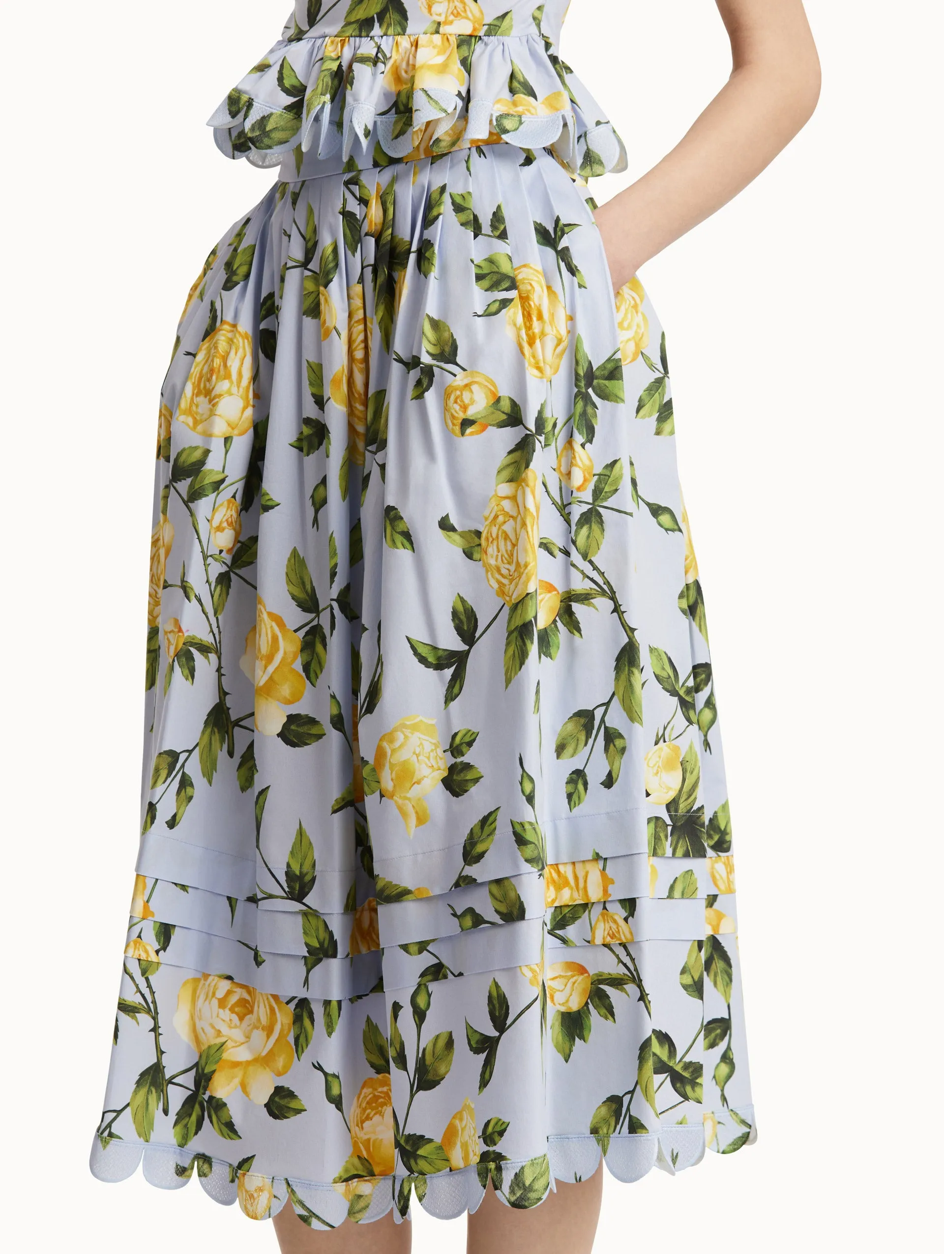 English Rose Cotton Poplin Skirt