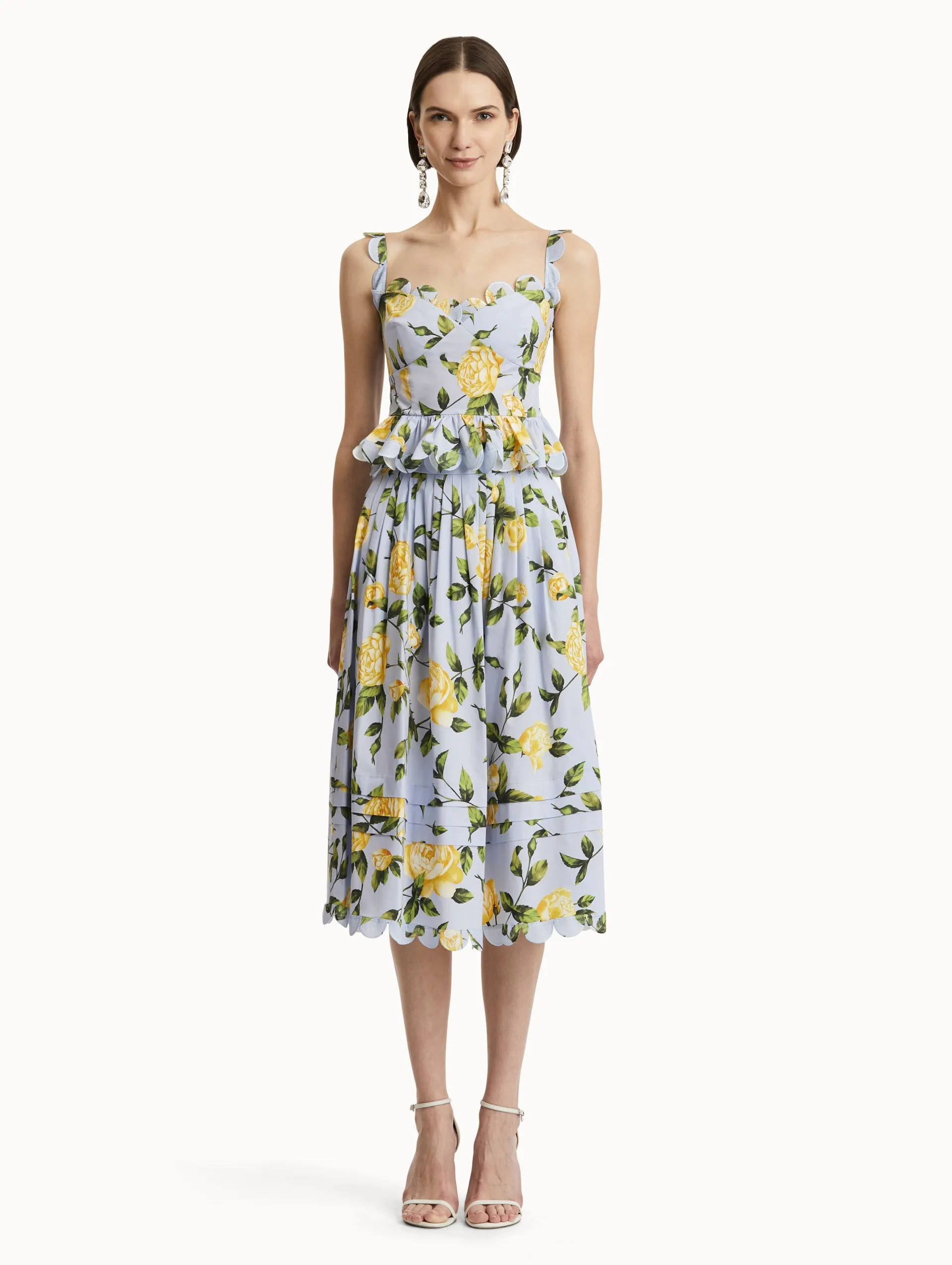 English Rose Cotton Poplin Skirt