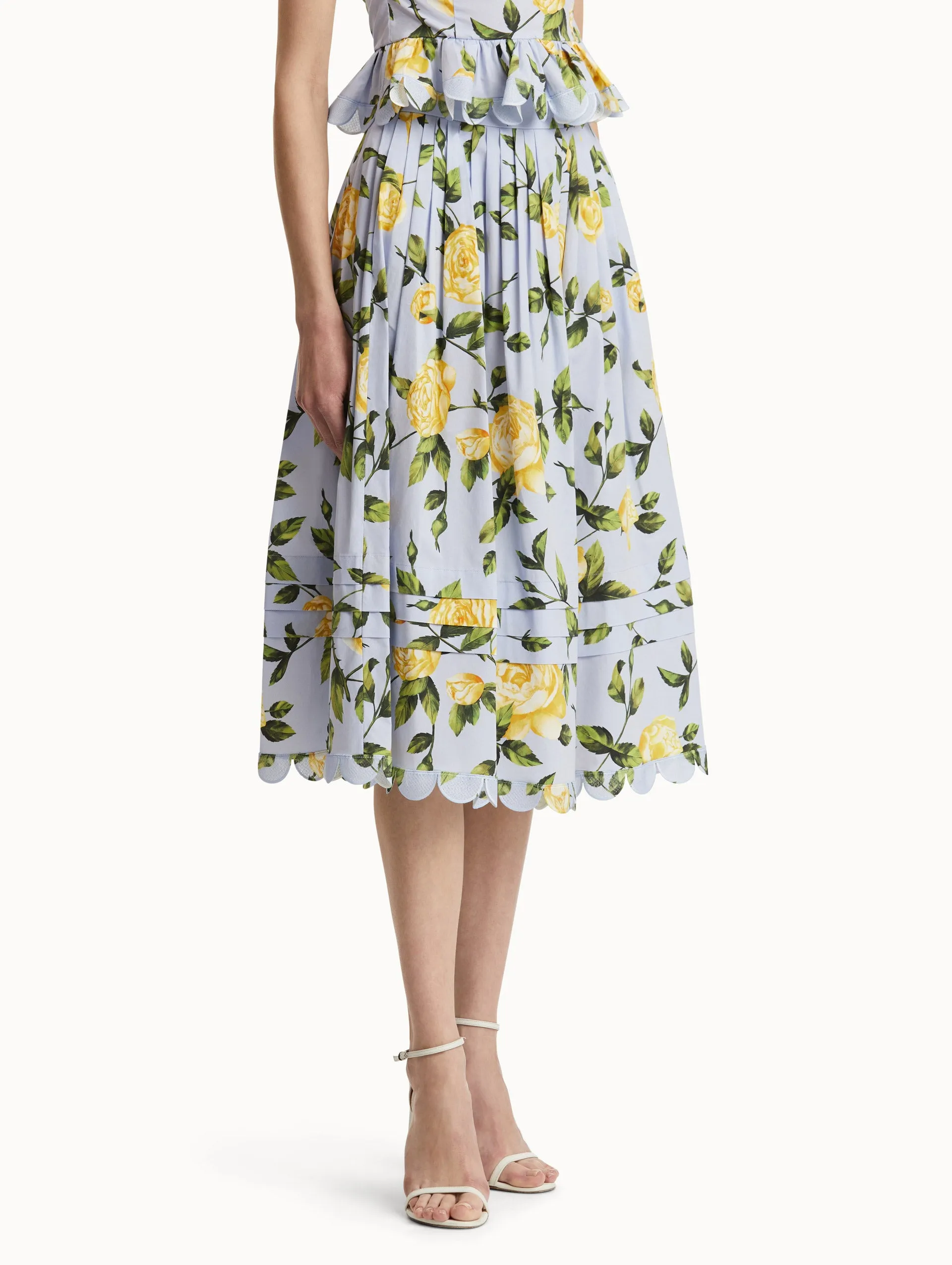 English Rose Cotton Poplin Skirt