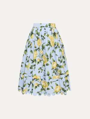 English Rose Cotton Poplin Skirt