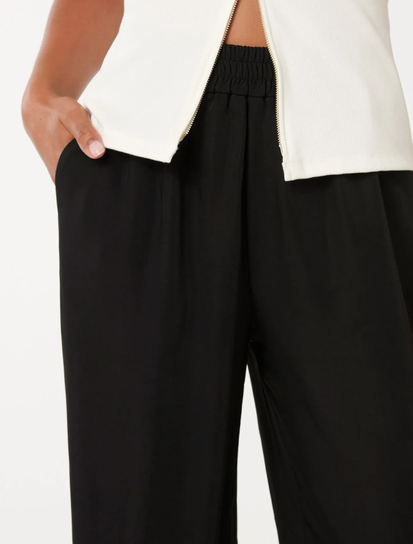 Enya Elastic Wide Leg Pants