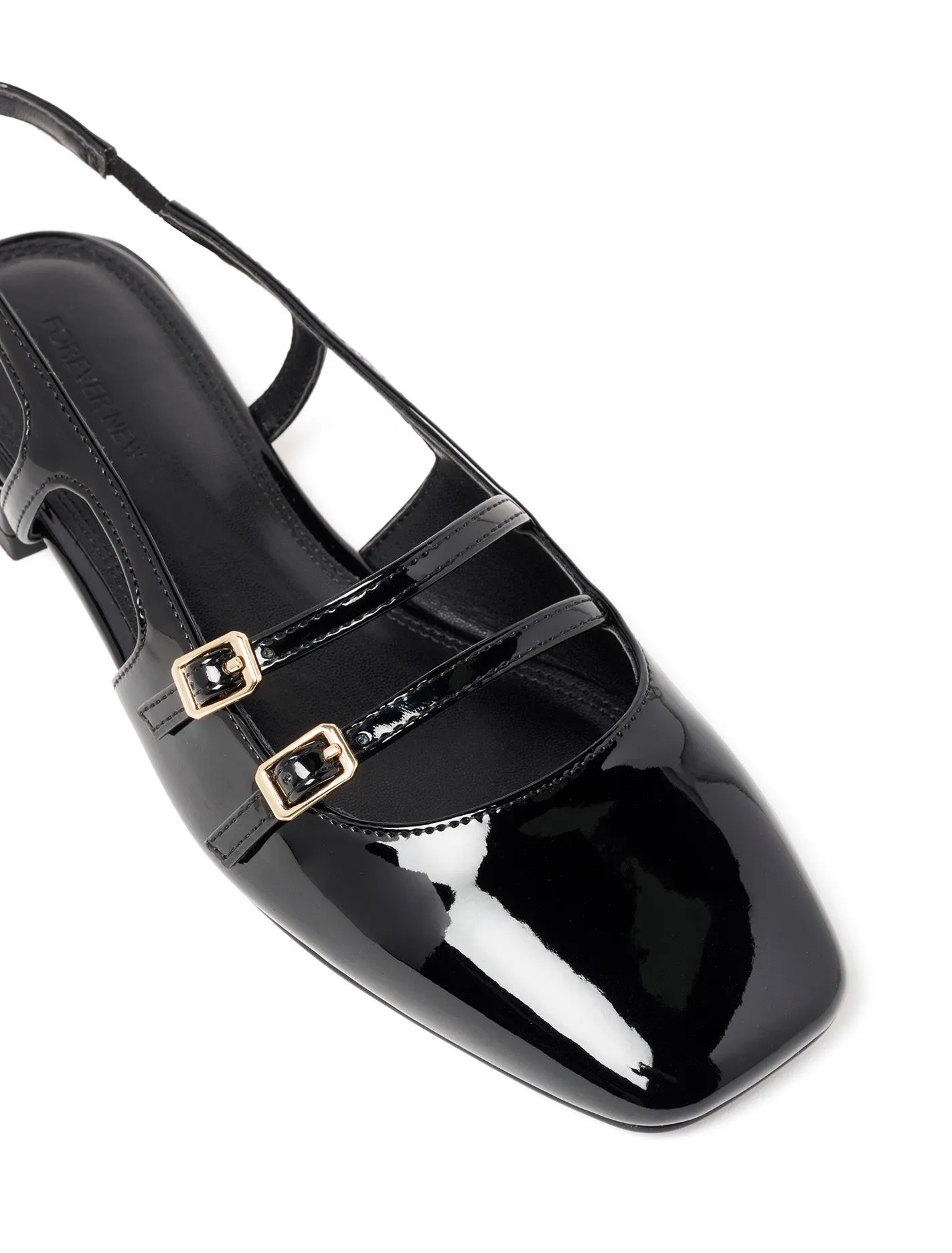 Faye Double Strap Slingback Flat