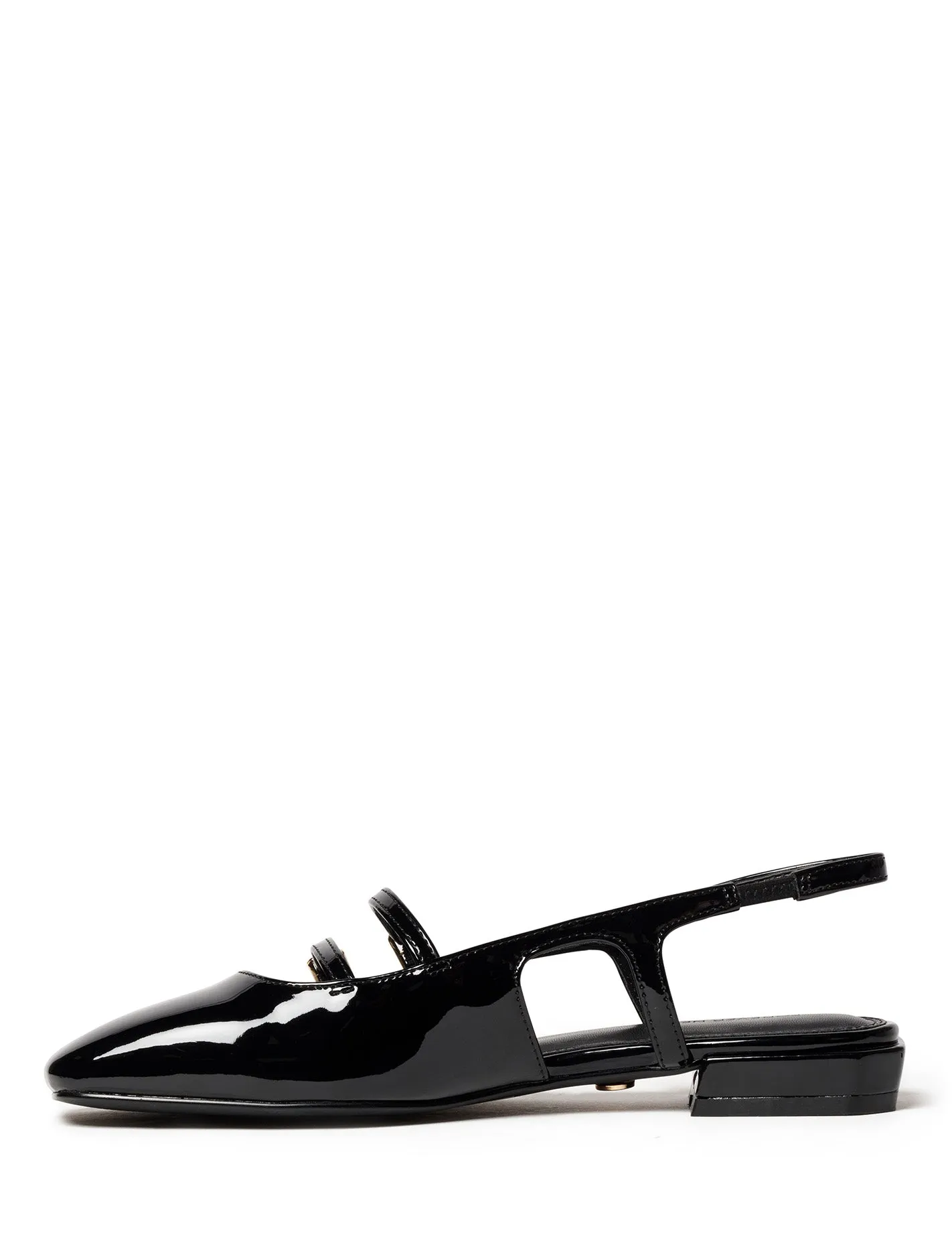 Faye Double Strap Slingback Flat