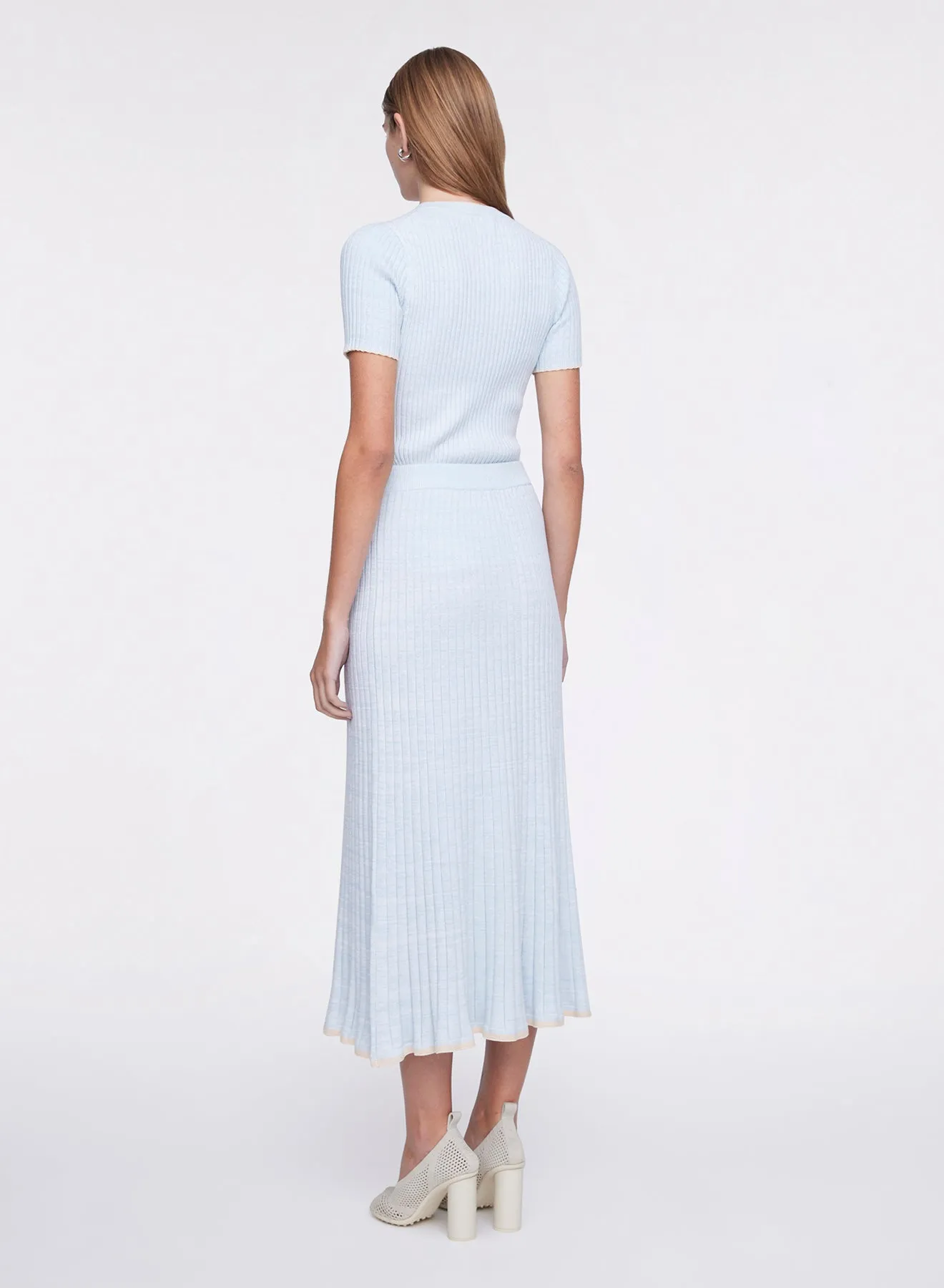 FELICIA SKIRT (POLAR W/ MALT TRIM)