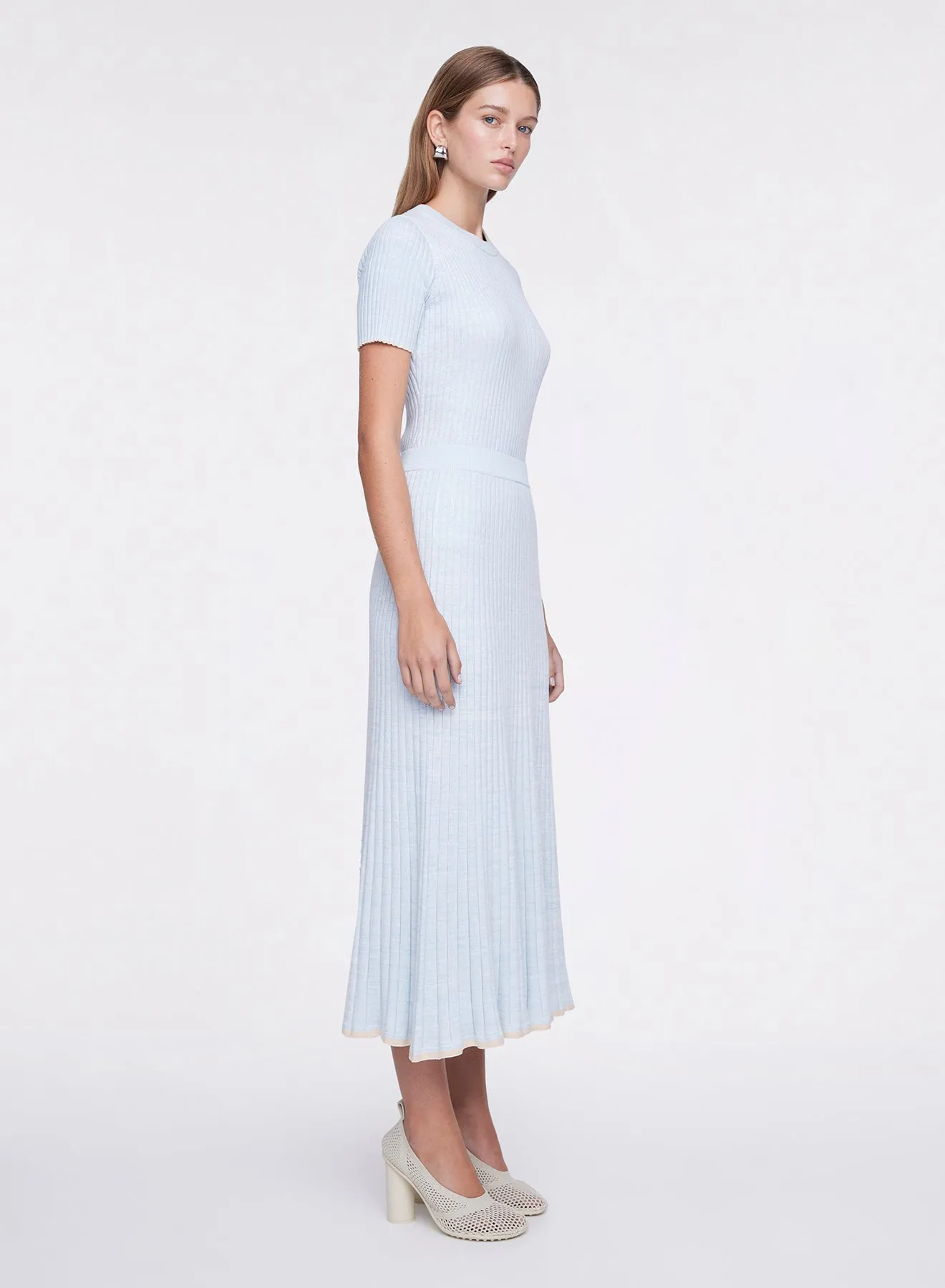 FELICIA SKIRT (POLAR W/ MALT TRIM)