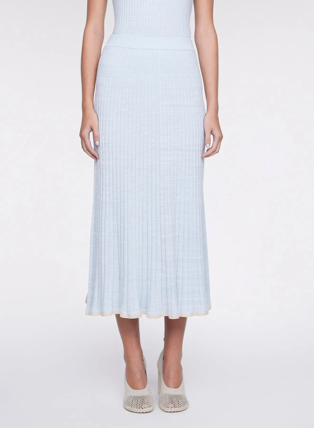 FELICIA SKIRT (POLAR W/ MALT TRIM)