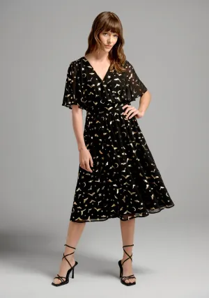 Fluttering Wings Midi Dress