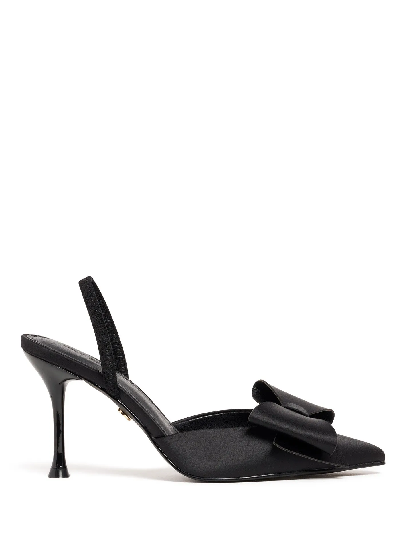 Jenna Bow Trim Slingback Heel Shoe