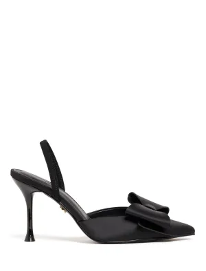 Jenna Bow Trim Slingback Heel Shoe