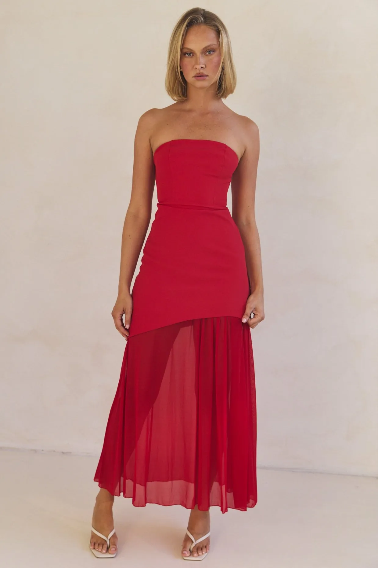 Juliana Maxi Dress (Red)