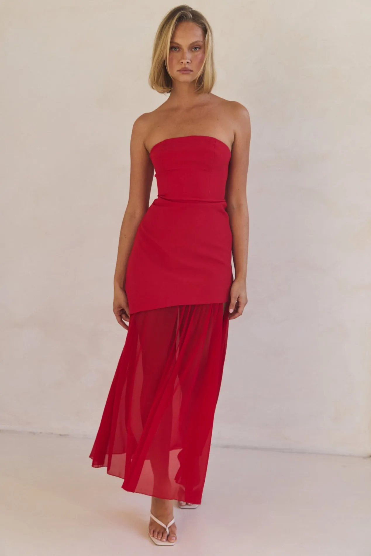 Juliana Maxi Dress (Red)
