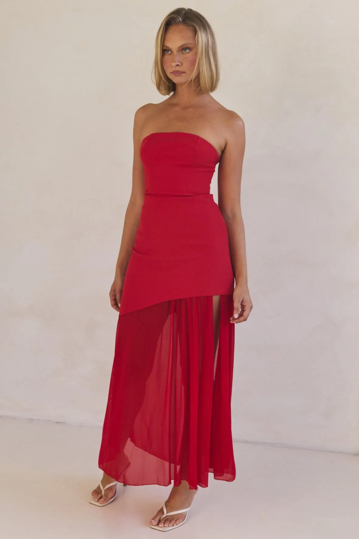 Juliana Maxi Dress (Red)