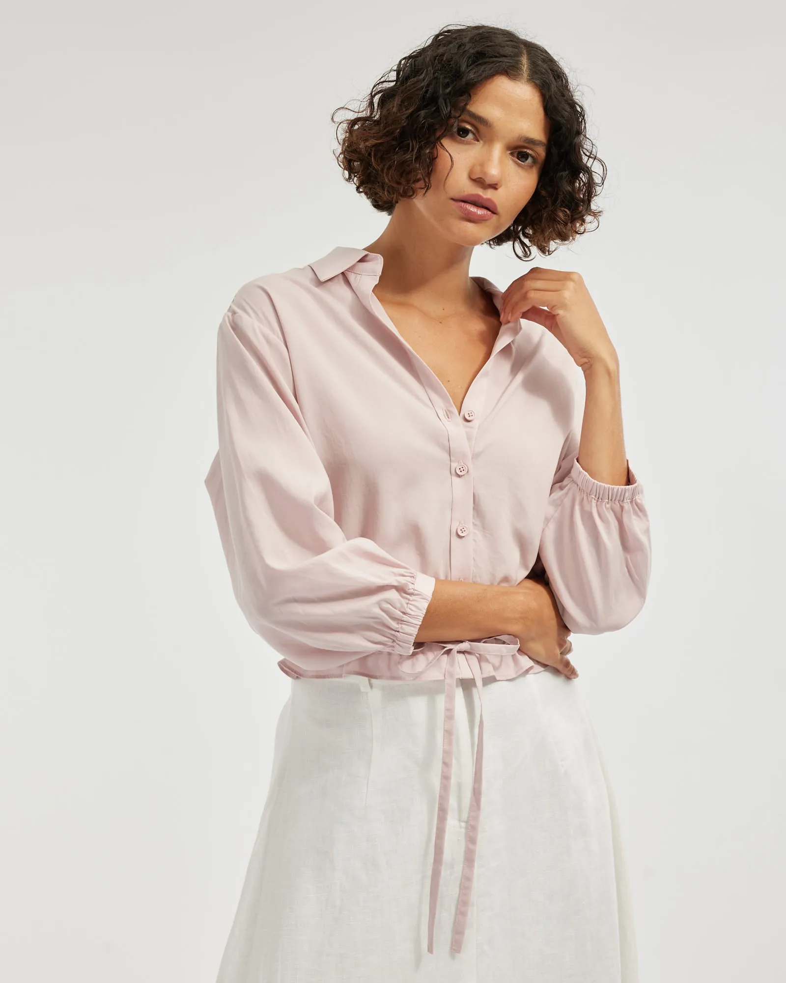 Kate Long Sleeve Top - Blush