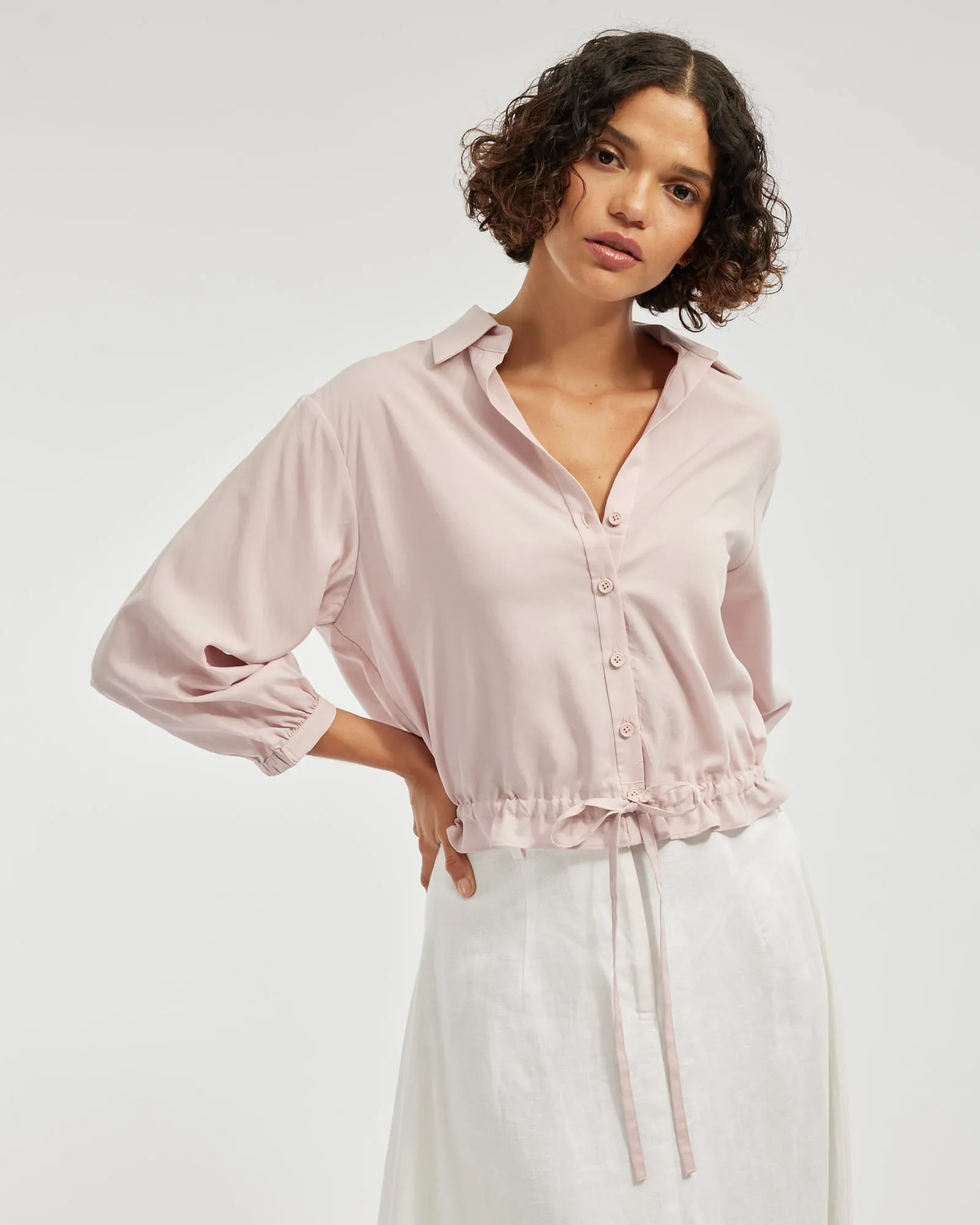 Kate Long Sleeve Top - Blush