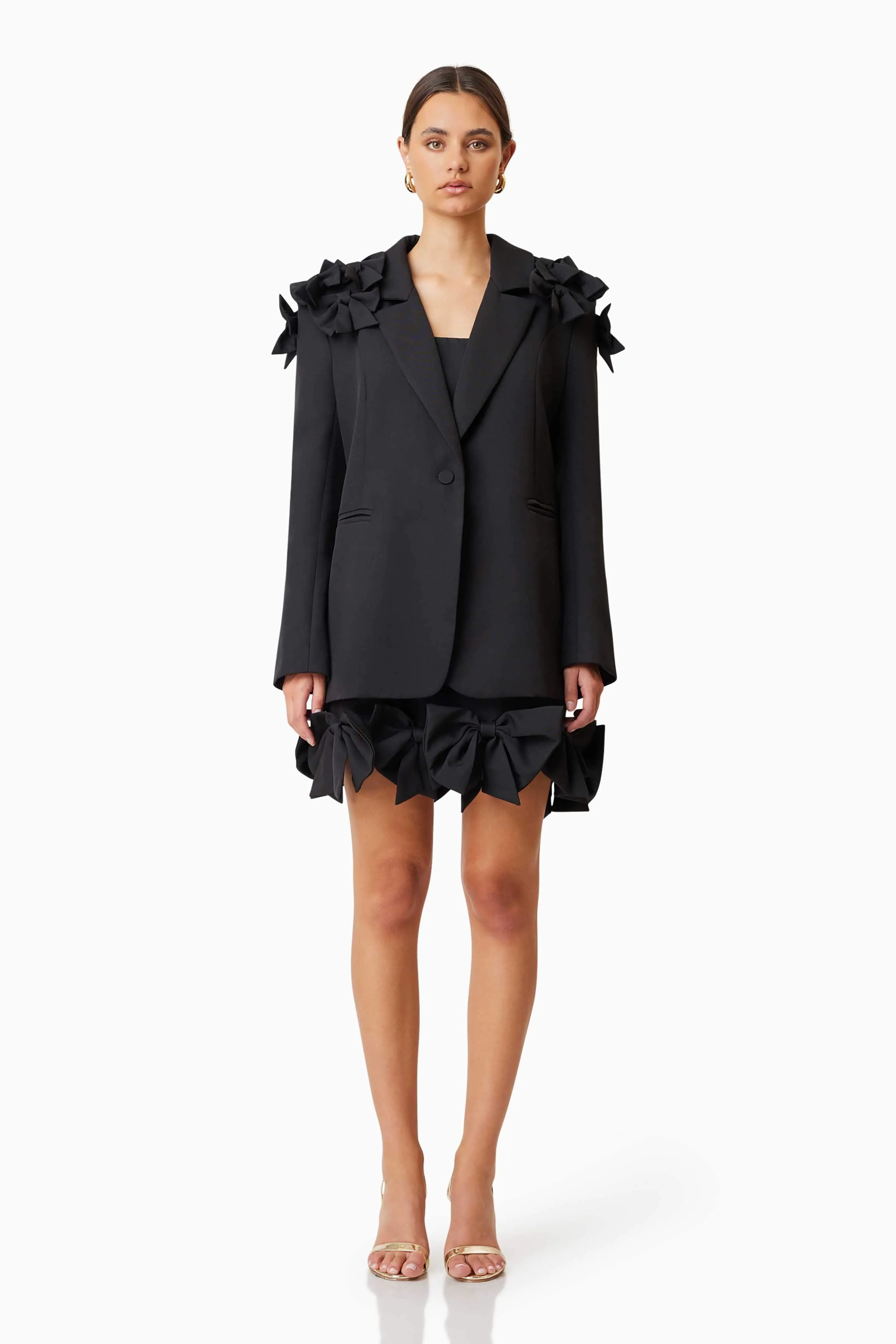 Kennedy Oversized Tailored Jacket in Black