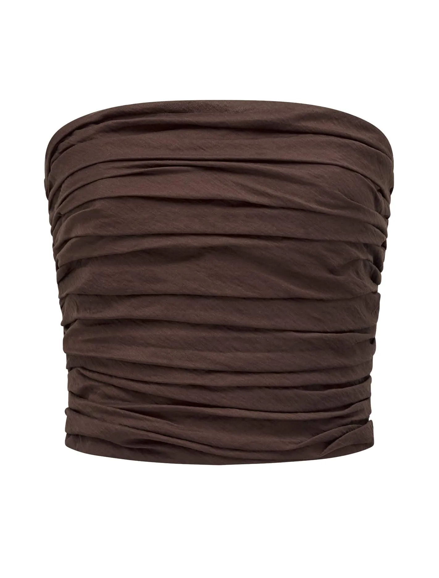 Laia Tucked Strapless Top