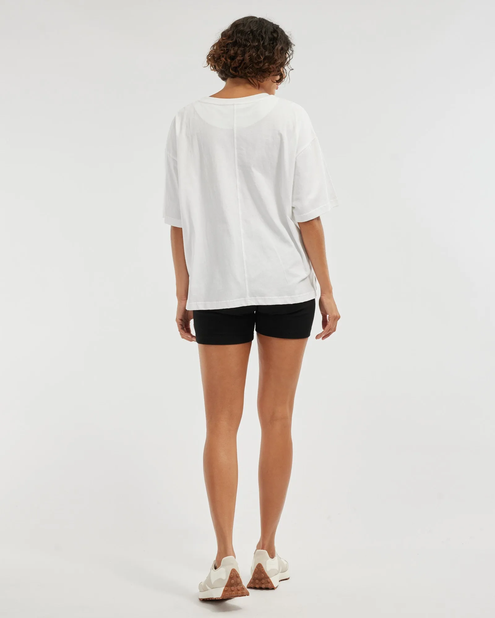 Leah Boyfriend Tee - White